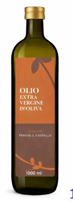 OLIO EXTRA VERGINE DI OLIVA 100% ITALIANO DA 1LT IN BOTT