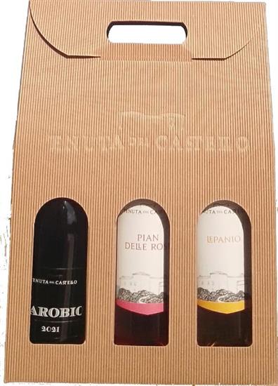 CONFEZIONE REGALO CON 1 NAROBIO '21 + LEPANIO E ROSÉ '24
